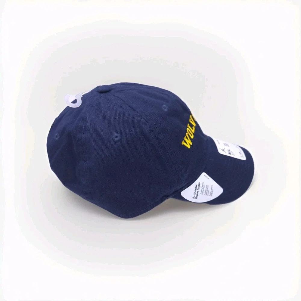 Jordan‎ Brand Michigan Wolverines Club Adjustable Strapback Hat Blue Size M/L